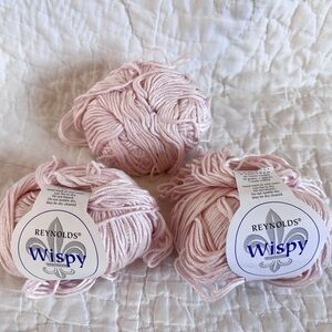 Discontinued Reynolds Wispy Super Soft Viscose Silk Yarn Light Pink 002 Italy